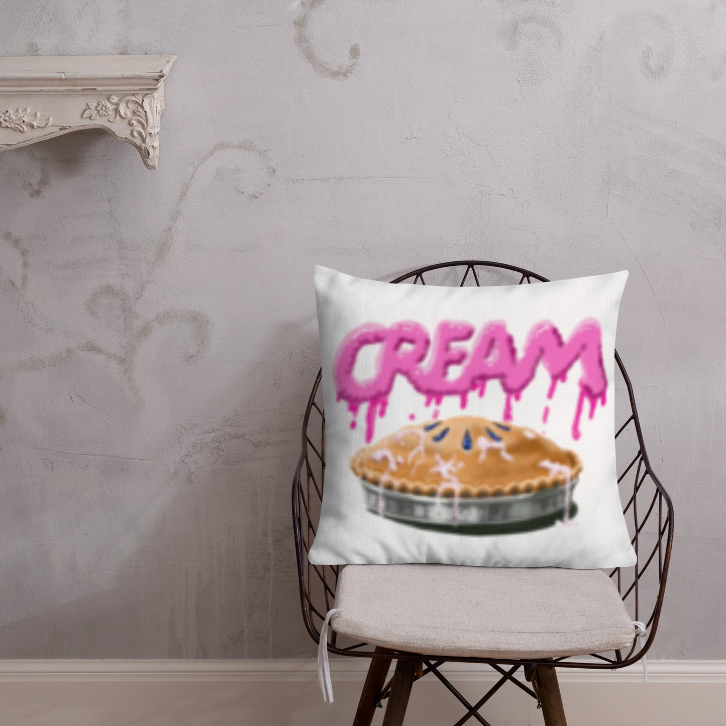 1A Cream Pie Premium Pillow