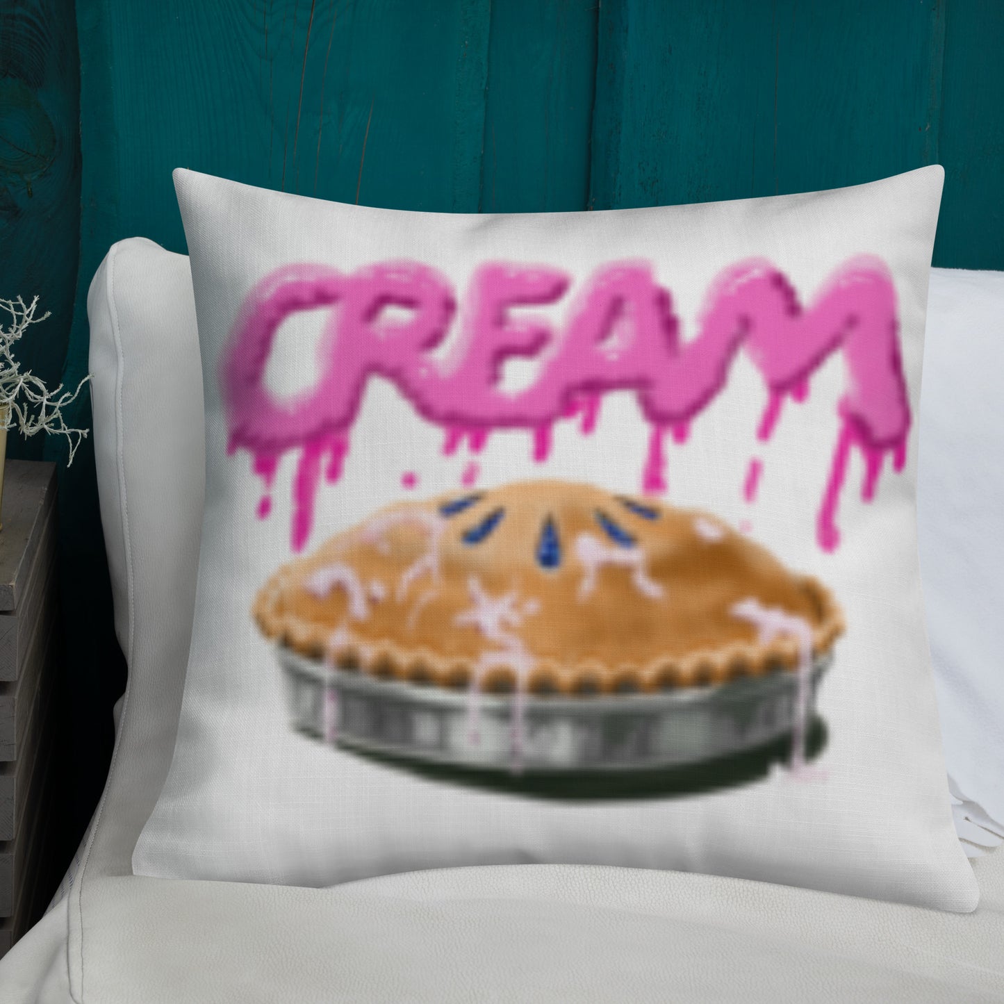 1A Cream Pie Premium Pillow