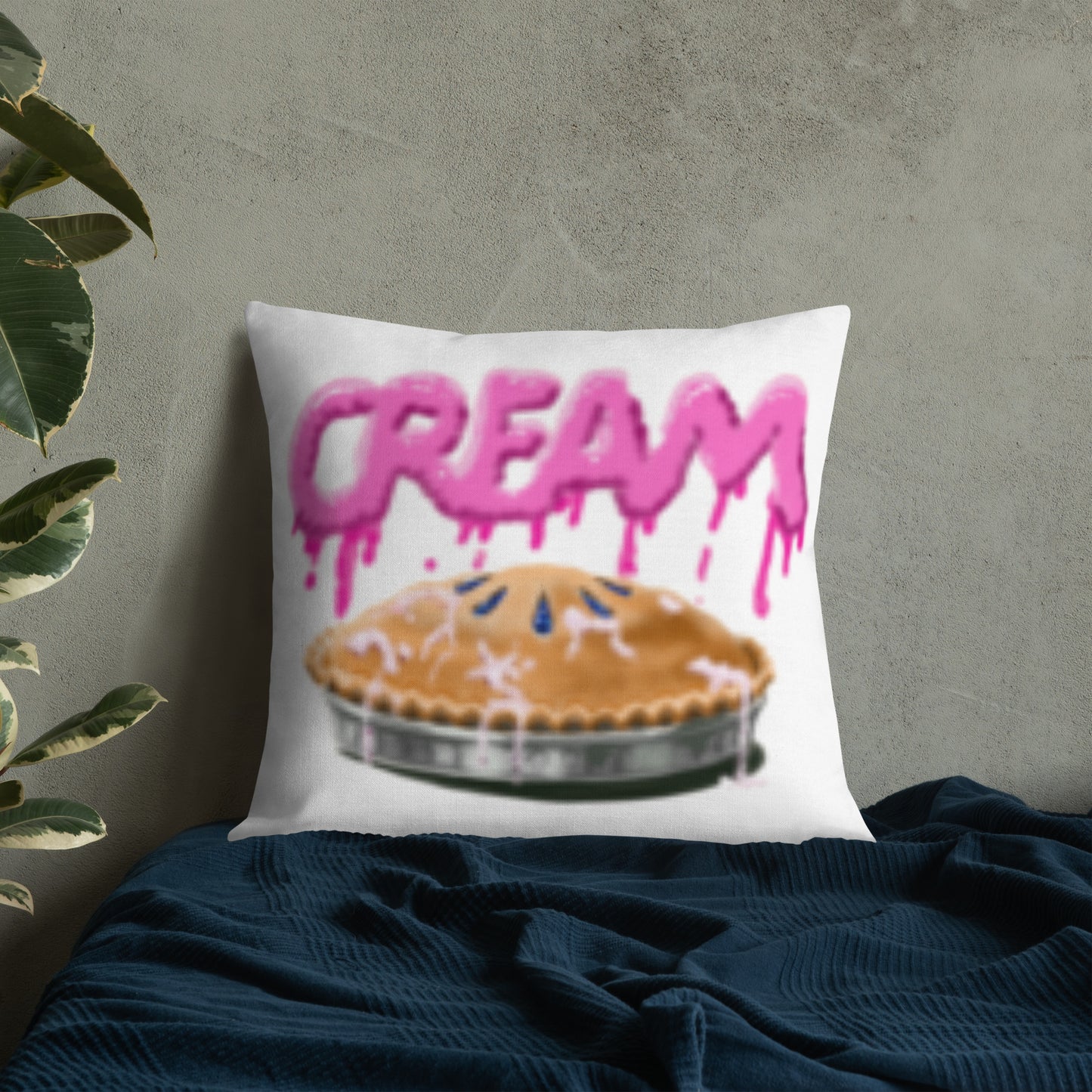 1A Cream Pie Premium Pillow